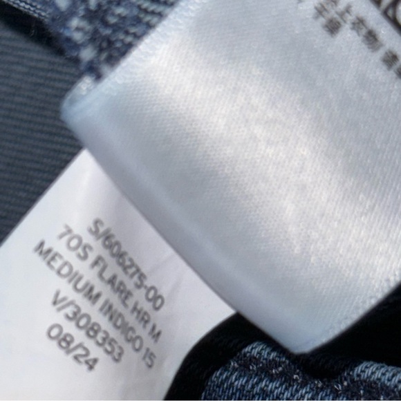 Gap 70s flare high rise jeans Blue 29 8 Tall Long - Picture 9 of 13